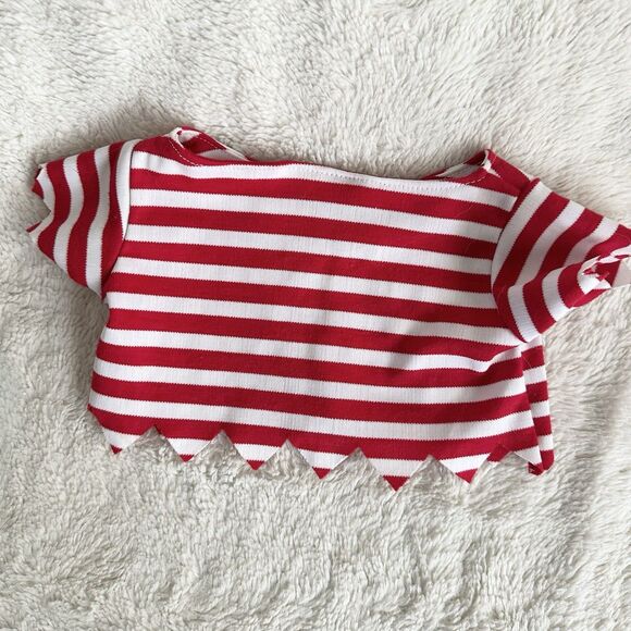 Build A Bear Workshop Vintage Red Striped Pirate Shirt Clothes Accessory - Picture 3 of 3
